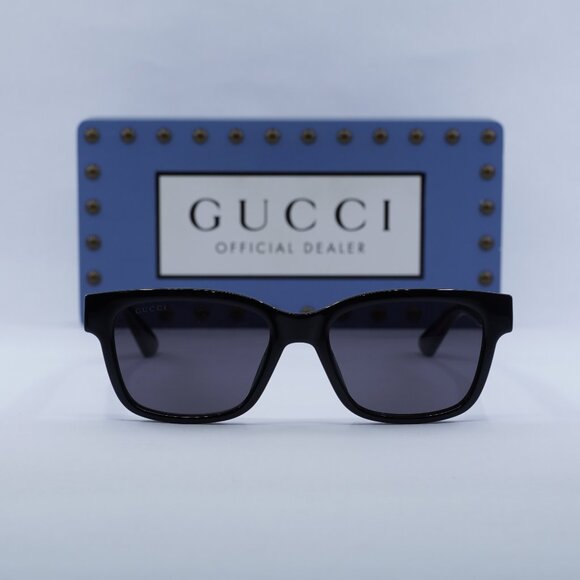 Gucci GG1716S 001 Square Sunglasses - Black/Grey - Picture 2 of 10